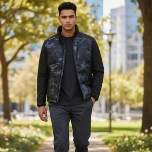 NWT RLX RALPH LAUREN Men's Golf Camo Wool-Blend Quilted Hybrid Jacket Size XL